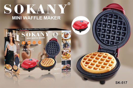 Sokany SK-517 Βαφλιέρα για Στρογγυλές Βάφλες 350W