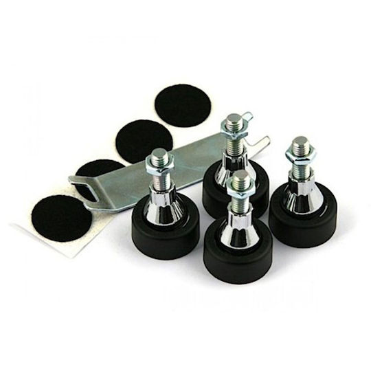 Soundcare Superspikes Shock Absorbing Mats 32mm Set of 4 Pieces Silver