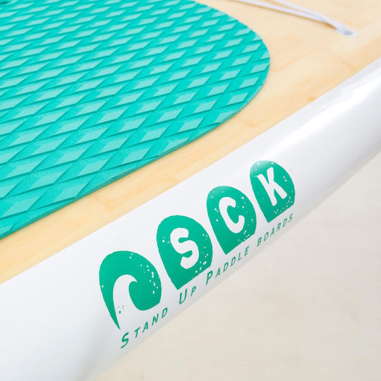 SCK BAMBOO Silica 11'6'' Bamboo Placă SUP cu Lungime 3.5m Verde