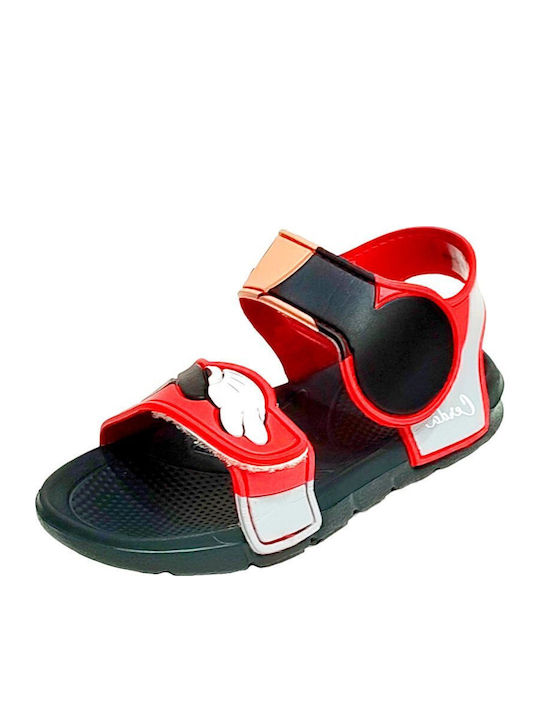 Mickey Beach Sandals Children's Beach Shoes Red