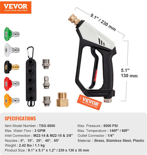 Vevor Pressure Washer Gun