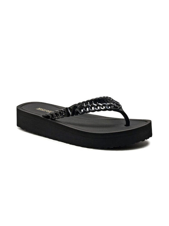 Michael Kors Women's Flip Flops Black