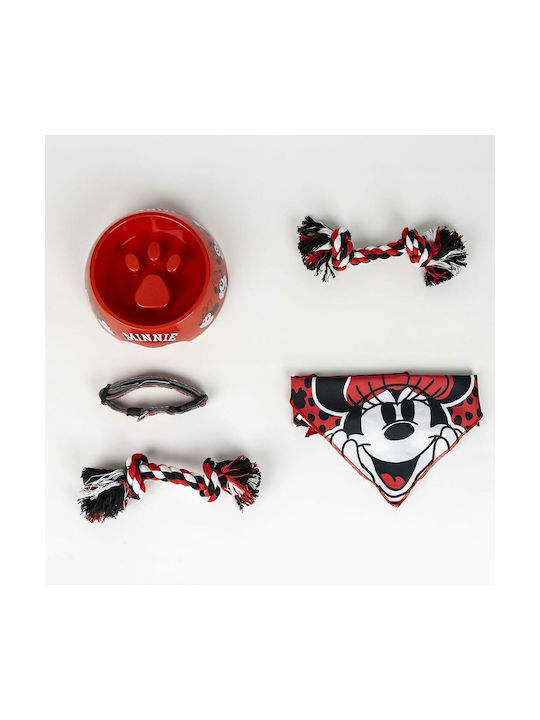 Minnie Mouse Katzenspielzeug Maus Rot 5Stück
