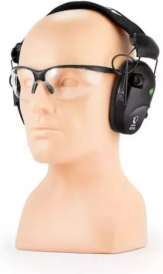 Ηλεκτρονικές Ωτοασπίδες Realhunter Active Pro & Γυαλιά Προστασίας Μαύρο