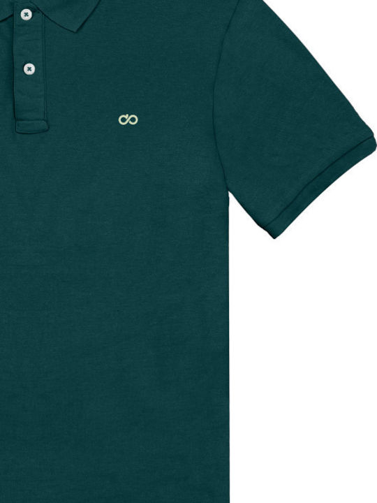 Polo Short Sleeve Blouse Forest Green