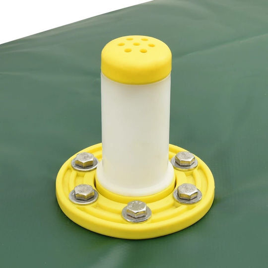 vidaXL Vertical Cylindrical Plastic Storage Tank 5000lt for Water / Petroleum / Oil Green
