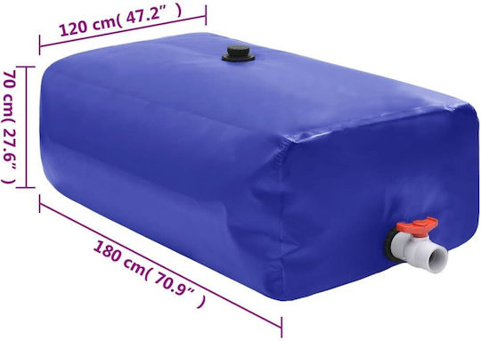 vidaXL Tank für Wasser / Benzin Zylindrisch Vertikal 1500Es