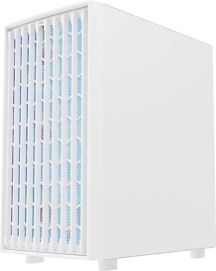 Modecom Breeze ARGB FLOW Gaming Midi Tower Κουτί Υπολογιστή με Πλαϊνό Παράθυρο Λευκό