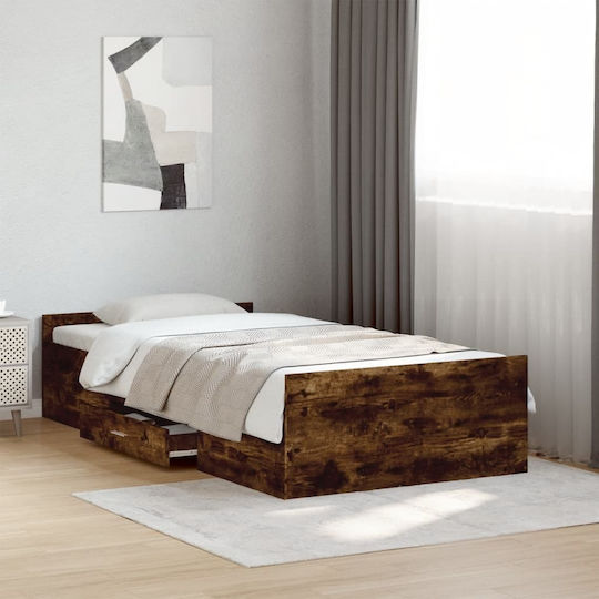 Klassisches Einzelbett für Matratze 100x200cm