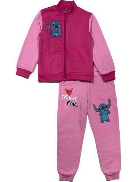 Disney Copilăresc Set de pantaloni de trening Fuchsia 2buc