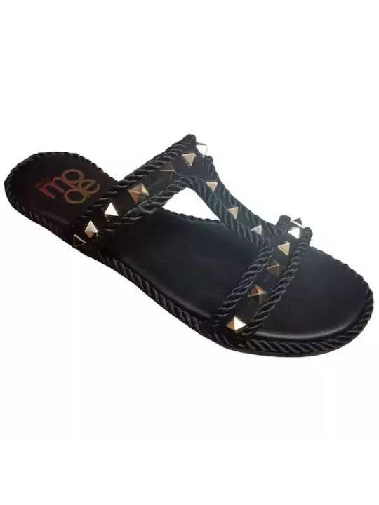 Adam's Shoes Women's Flat Sandals in Black Color