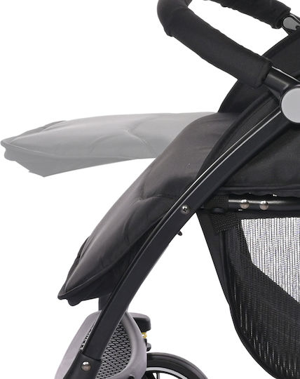 Lorelli Fresh Baby Stroller Suitable for Newborn Jasper Black 5.9kg