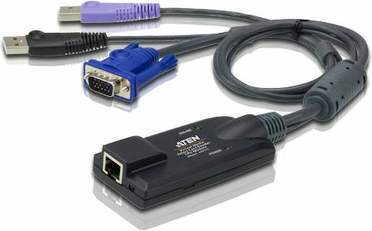 Aten KA7177-AX Comutator KVM și de Date cu USB 2.0 / VGA