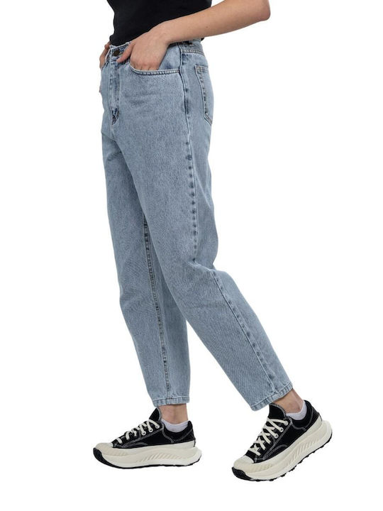 Sac & Co Lima High Waist Women's Jean Trousers Light Blue