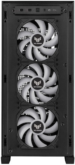 Asus TUF Gaming GT302 ARGB Midi-Turm Computergehäuse mit Seitenfenster Schwarz