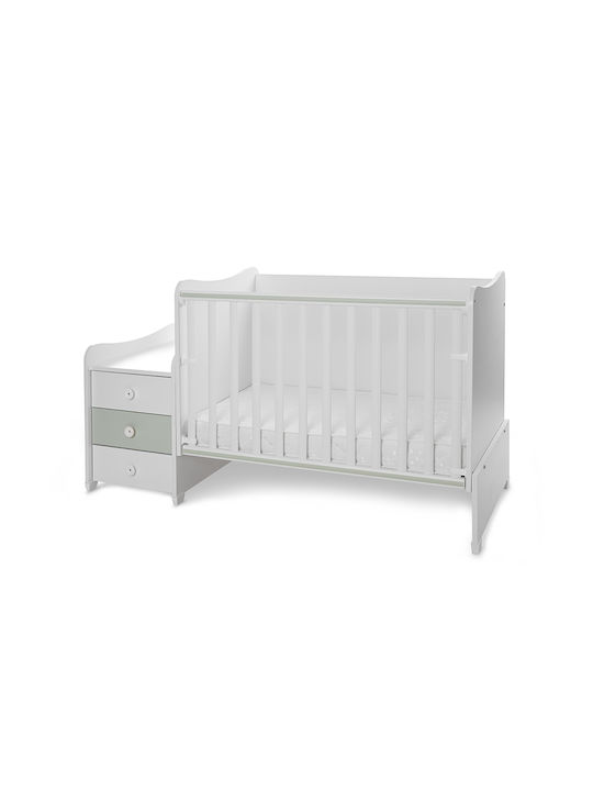 Lorelli Polymorphe Cabrio Wiege Maxi Plus Weiß/Milchgrün mit Matratze