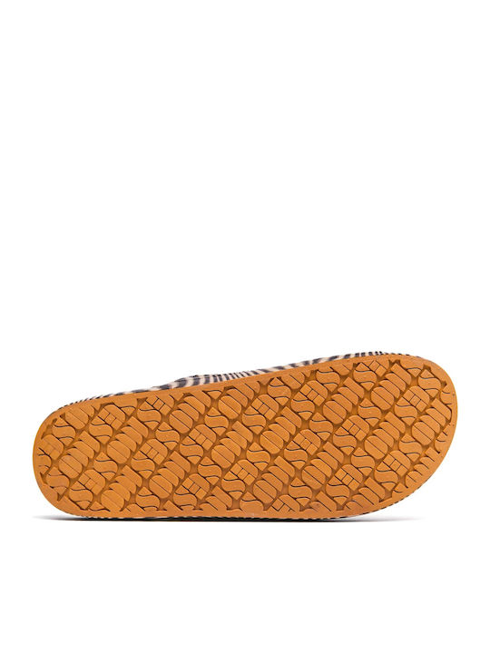 Flache Sandalen für Damen Zebra