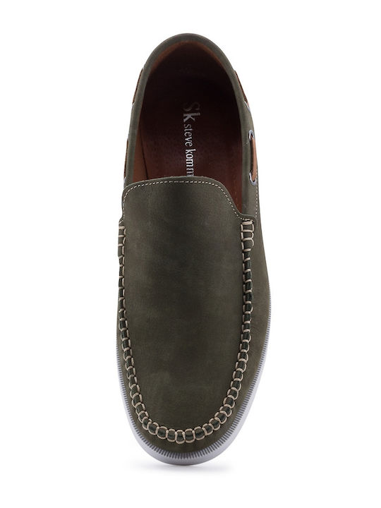 Men's Leather Loafers Green