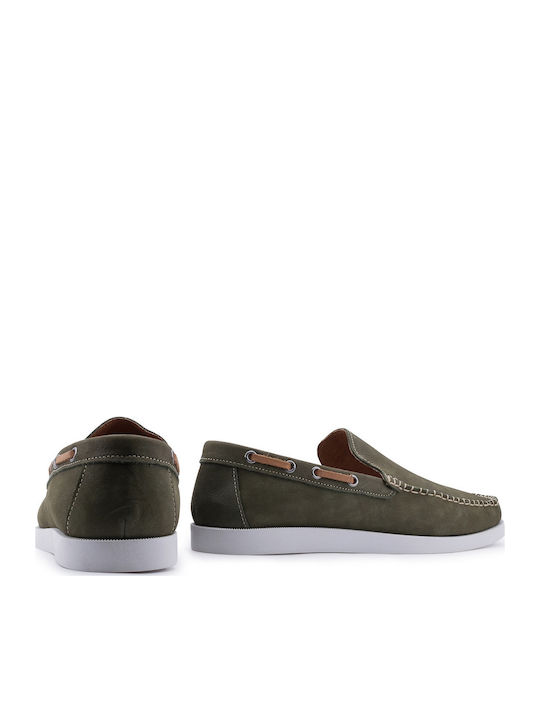 Men's Leather Loafers Green