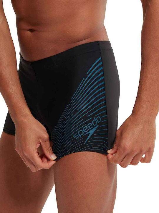 Speedo Logo Herren Badebekleidung Shorts Schwarz