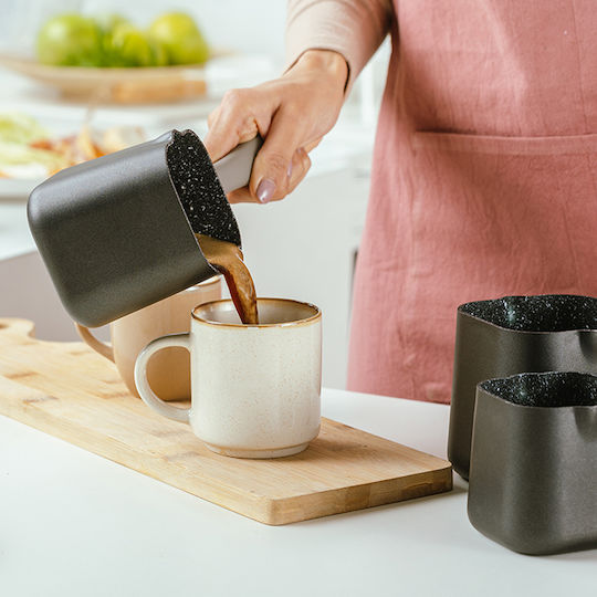Nava Aluminum Coffee Pot Funtzio in Gray Non-Stick 800ml