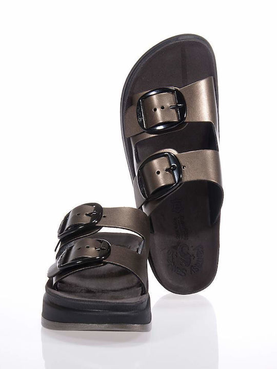 Fantasy Sandals Anatomic Leather Women's Sandals Gray