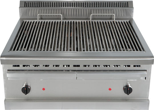 Електрическа двойна водна скара професионална гръцка изработка 6000W 12-позиционен превключвател M&m Professional