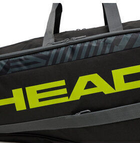 Head Base Racquet Чанта за Рамо / Ръчна Тенис 9 ракети Черен