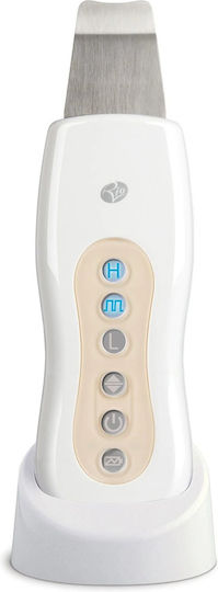 Ultrasonic Facial Cleanser Rio Fass3 25000 Hz Skin Cleansing Moisturizing Peeling Sonophoresis Adjustable Intensity Usb White Cream
