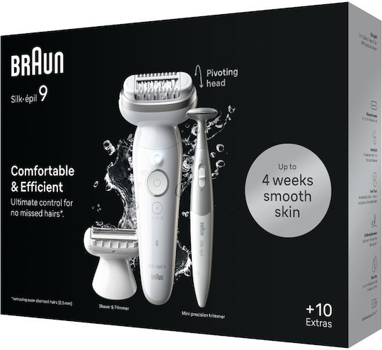 Braun Wet&Dry Epilator Machine Epilator for Body & Bikini SES9-241
