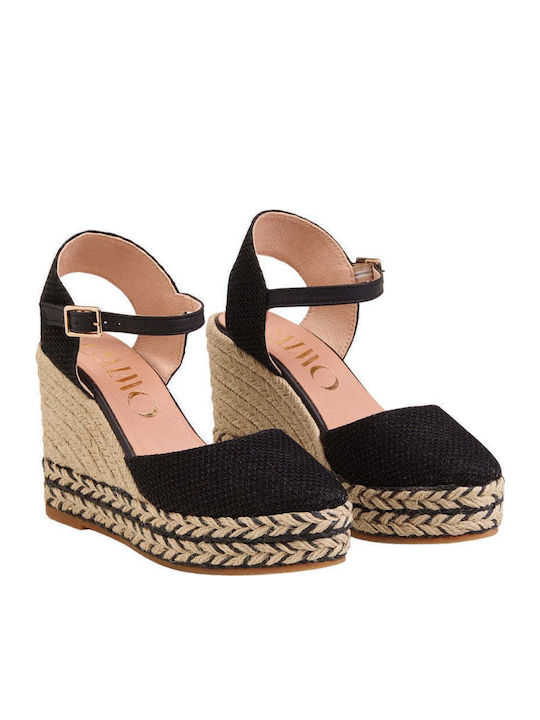 Damenplattformen im Espadrilles-Stil Goldene