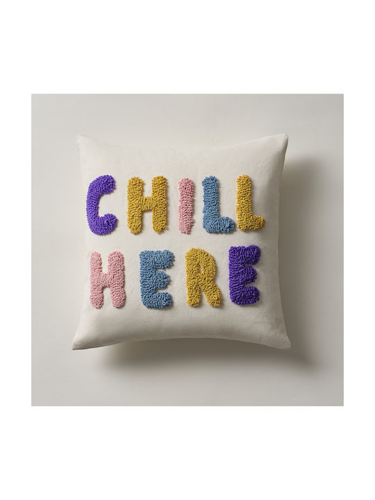 Gofis Home Decorative Pillow Case Chill Fleece 241 43x43cm.