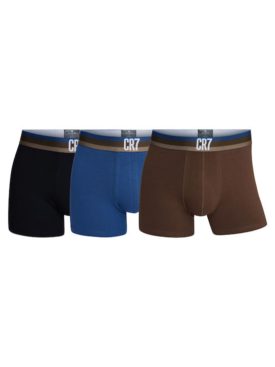 Cr7 Underwear Ανδρικά Μποξεράκια Multicolour 3Pack