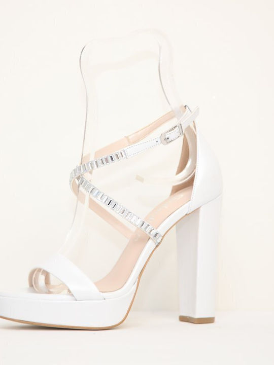 Leather Sandals White