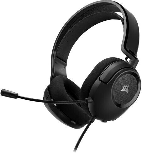 Corsair HS35 v2 Over Ear Gaming Headset με σύνδεση 3.5mm Carbon for PC / PS4 / XBOX