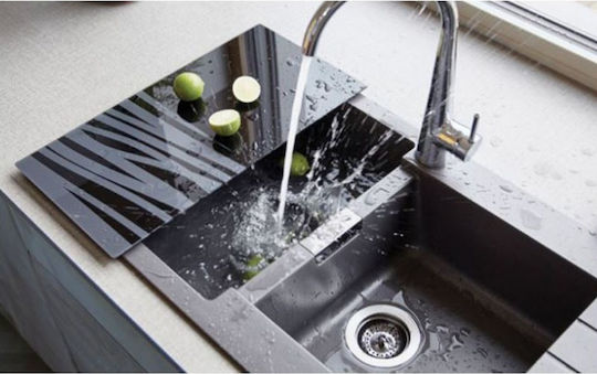 Schock Rectangular Plastic Chopping Board Black 36.8x18.5cm
