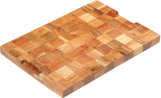 vidaXL Επιφάνεια Κοπής Ξύλινη Καφέ 50x34cm