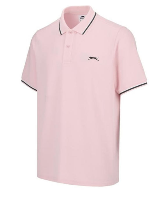 Slazenger Ανδρική Μπλούζα Κοντομάνικη Polo Ροζ