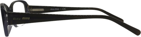 Miu Miu Γυναικείος Κοκκάλινος Σκελετός Καφέ MU 19GV EF41O1