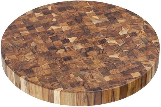 TeakHaus Butcher Block Suprafață de Tăiere Lemnoasă Maro 45.7x45.7cm 1buc