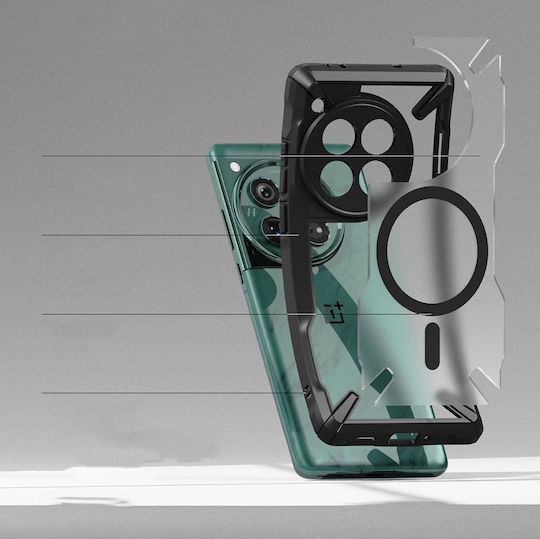 Ringke Fusion X Magnetic Back Cover Πλαστικό / Σιλικόνης 2mm Matte Black (OnePlus 12)