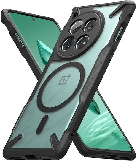 Ringke Fusion X Magnetic Back Cover Πλαστικό / Σιλικόνης 2mm Matte Black (OnePlus 12)