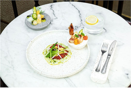Stylepoint Plate Shallow made of Porcelain Black with Diameter 25.4cm 6pcs