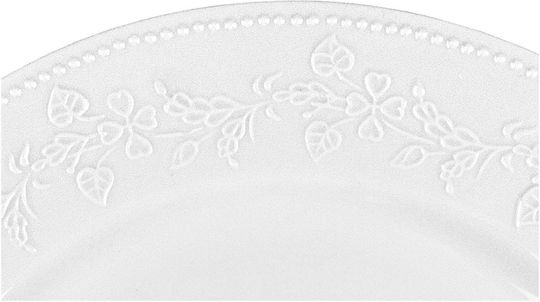 Max Home Orianna Ferelli Plate Soup made of Porcelain White with Diameter 23cm
