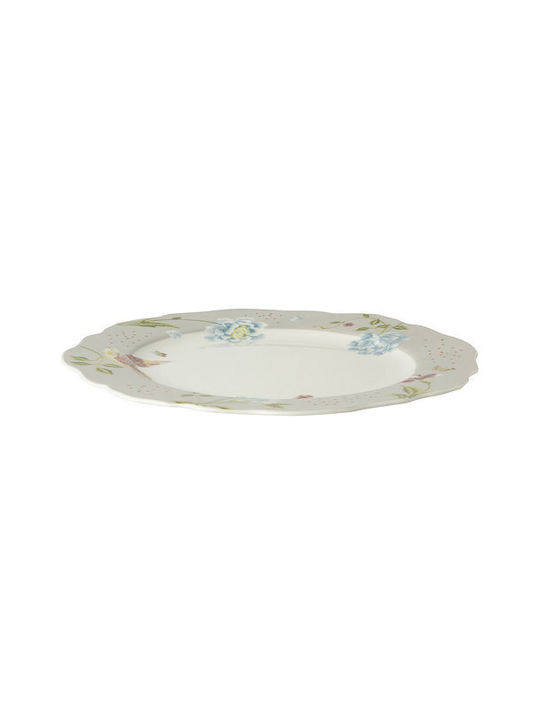 Laura Ashley Irregular Πιάτο Ρηχό από Πορσελάνη Cobblestone με Διάμετρο 24.5cm 4τμχ
