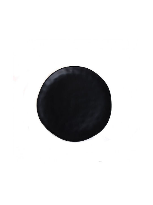 HFA Granite Πιάτο Γλυκού Οβάλ από Πορσελάνη Μαύρο 18.7x18.3cm