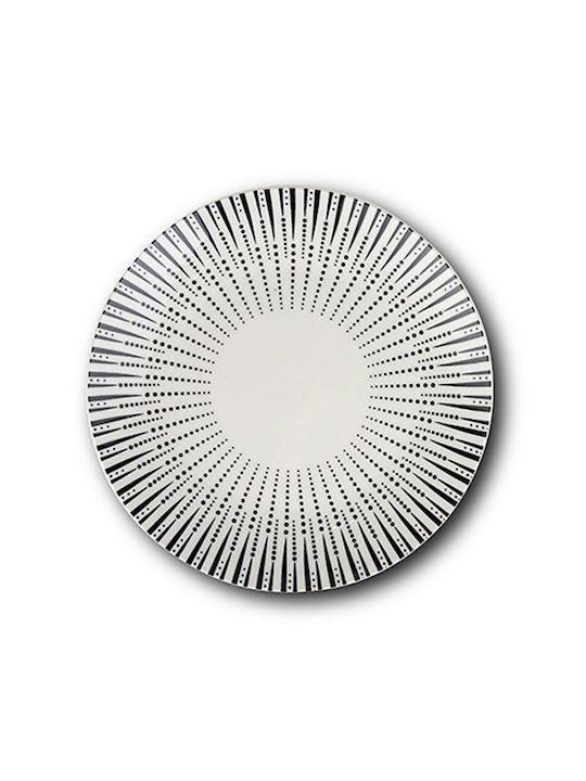 Nava Plate Shallow made of Porcelain White with Diameter 20cm