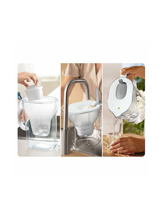 Brita Maxtra Κανάτα Σερβιρίσματος Πλαστική Grey με Φίλτρο 2400ml