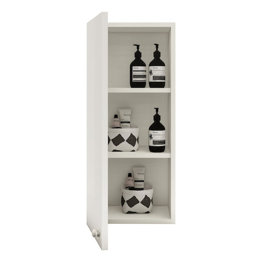 Zaria Cabinet de baie L30xA22xÎ72cm Alb