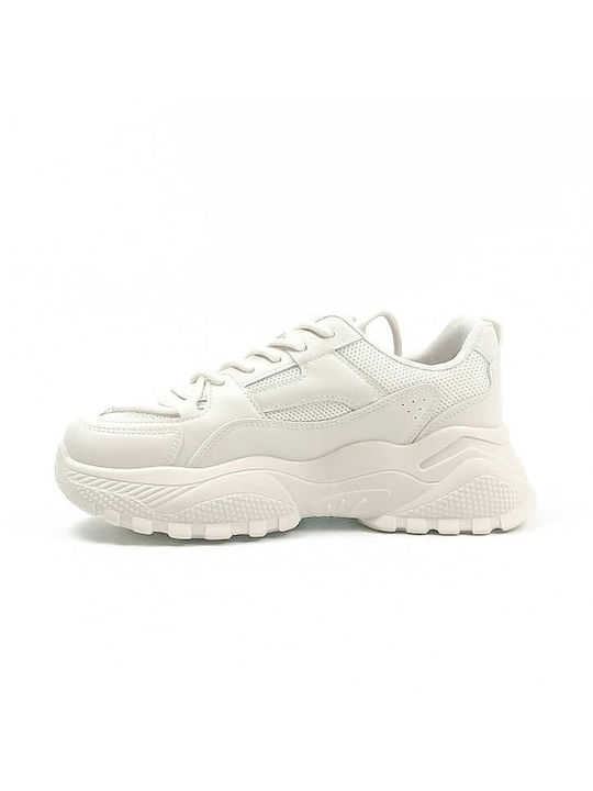 Plato Γυναικεία Chunky Sneakers Μπεζ